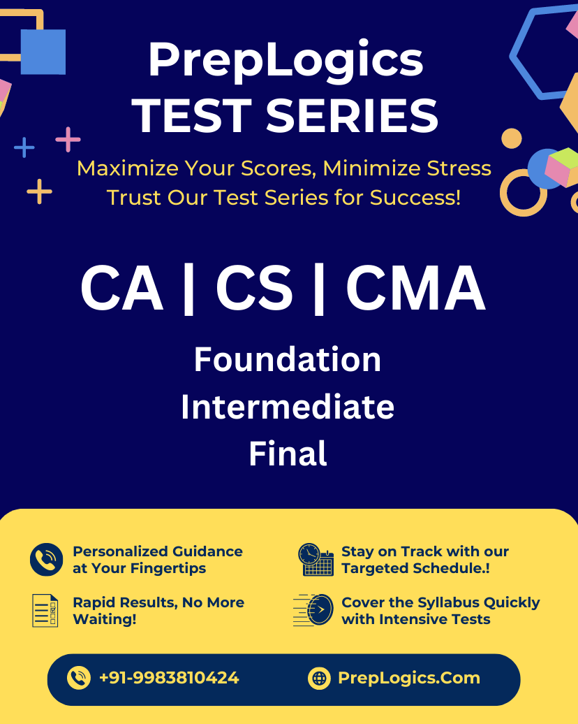 Preplogics test series prep logics